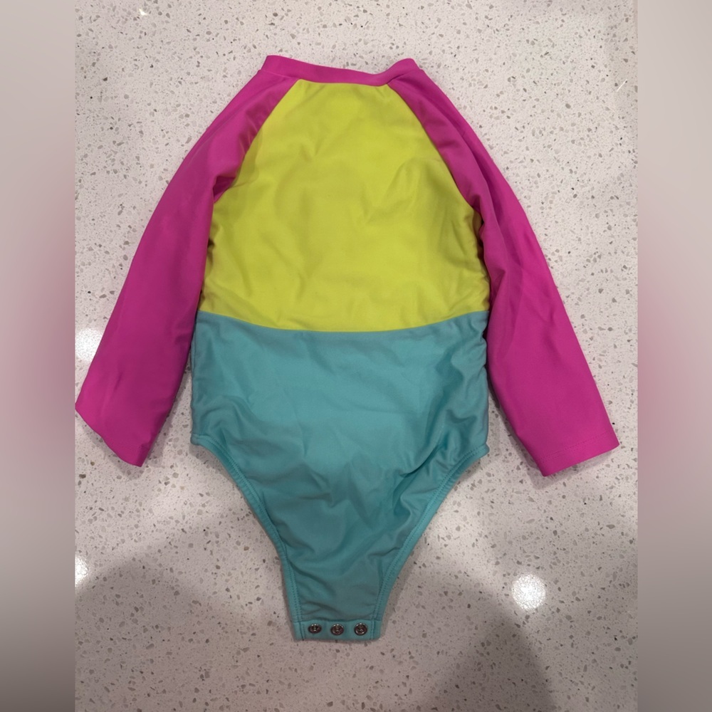 Cat & Jack Colorful Kids Swim Rashguard - Picture 4 of 4
